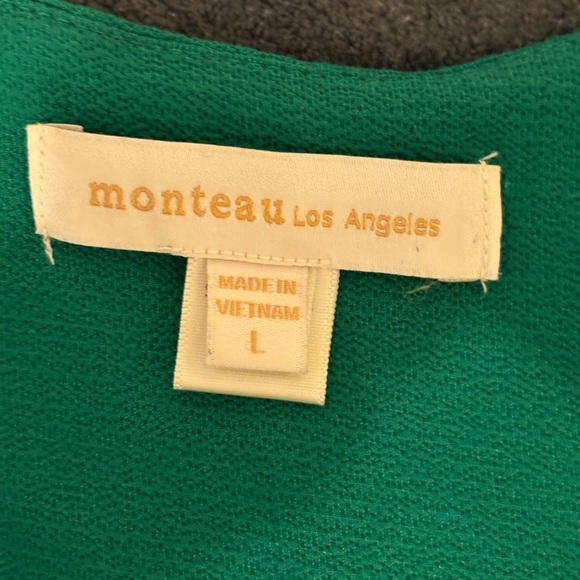 Monteau Emerald Ruffle Wrap Top - Picture 2 of 9